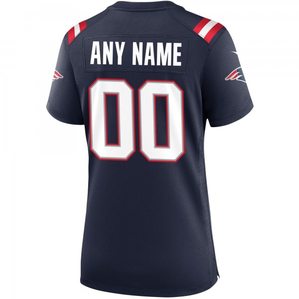 Women's New England Patriots Nike Navy Custom Game Jersey