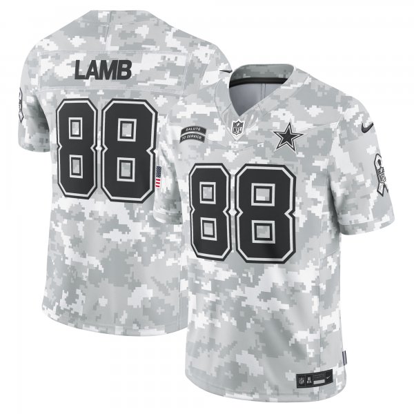 Men's Dallas Cowboys #88 CeeDee Lamb Nike Arctic Camo 2024 Salute to Service Limited Jersey