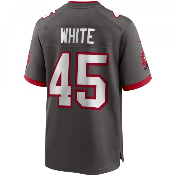 Men's Tampa Bay Buccaneers Devin White Nike Pewter Game Jersey