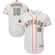 Houston Astros #10 Yuli Gurriel White Flex Base 2018 Gold Program Stitched MLB Jersey