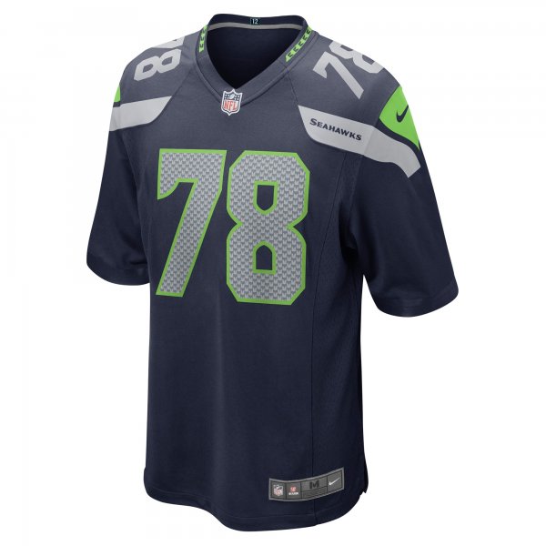 Men's Seattle Seahawks Stone Forsythe Nike College Navy Game Jersey