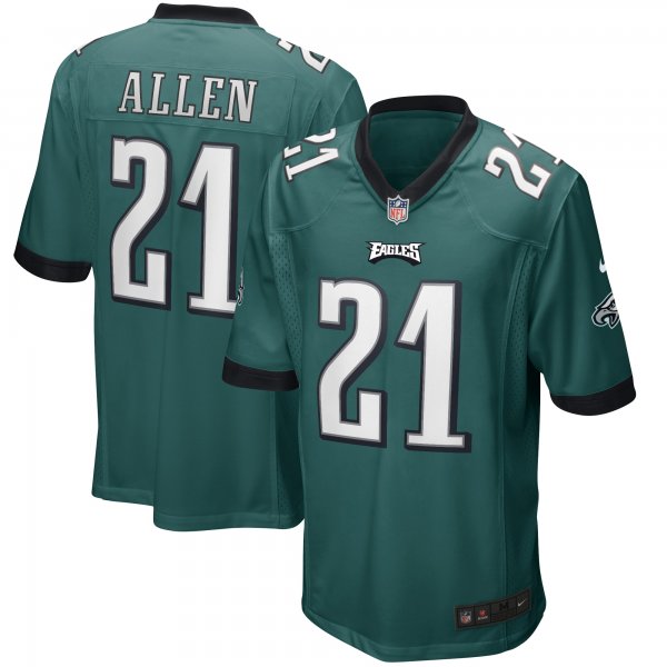 Men's Philadelphia Eagles Eric Allen Nike Midnight Green Game Retired Player Jersey