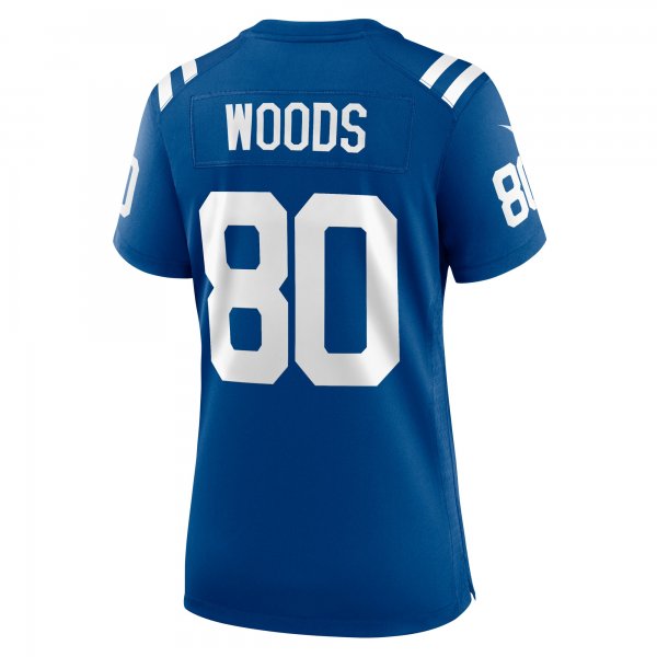 Women's Indianapolis Colts Jelani Woods Nike Royal Player Game Jersey