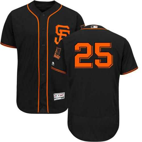 San Francisco Giants #25 Barry Bonds Black Flexbase Collection Alternate Stitched MLB Jersey