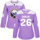 Women's Adidas Buffalo Sabres #26 Rasmus Dahlin Purple Fights CancerStitched NHL Jersey