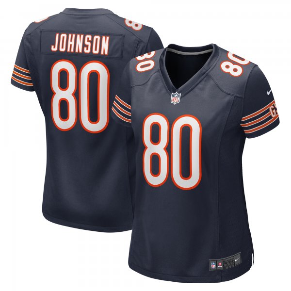 Women's Chicago Bears Collin Johnson Nike  Navy  Game Jersey