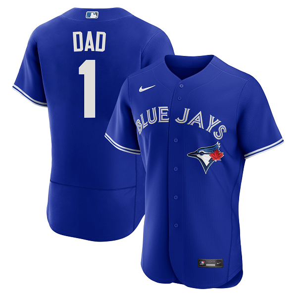 Men's Toronto Blue Jays Nike Royal Alternate #1 Dad MLB Jersey