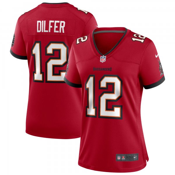 Women's Tampa Bay Buccaneers Trent Dilfer Nike Red Game Retired Player Jersey