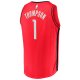 Youth Houston Rockets Amen Thompson Fanatics Red Fast Break Replica Jersey - Icon Edition