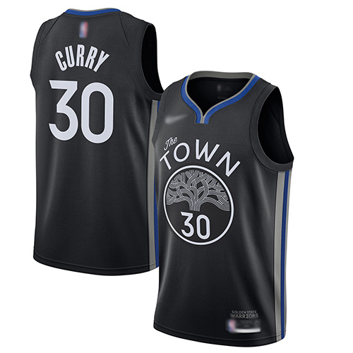 Golden State Warriors #30 Stephen Curry Black NBA Swingman City Edition 2019/20 Jersey