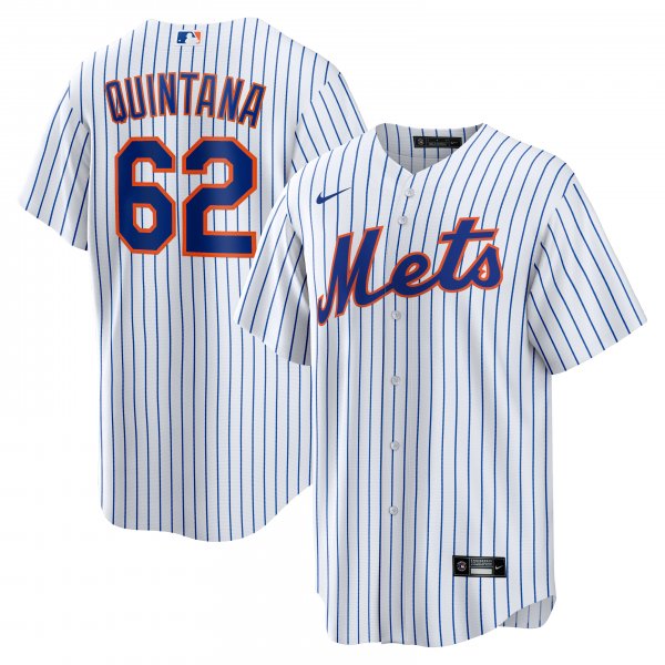 Men's New York Mets JosÃÂ© Quintana Nike White Home  Replica Player Jersey