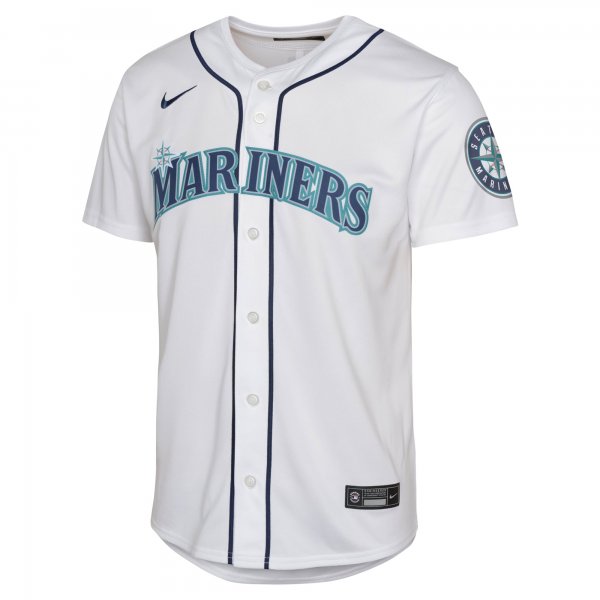 Youth Seattle Mariners Julio RodrÃÂ­guez Nike White Home Limited Player Jersey