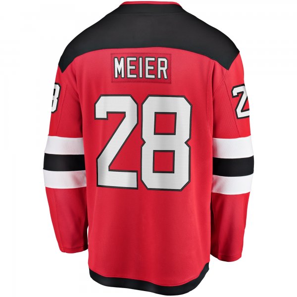 Men's New Jersey Devils Timo Meier Fanatics Red Home Breakaway Jersey