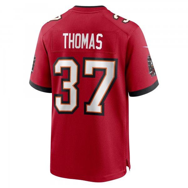 Men's Tampa Bay Buccaneers Tavierre Thomas Nike  Red  Game Jersey