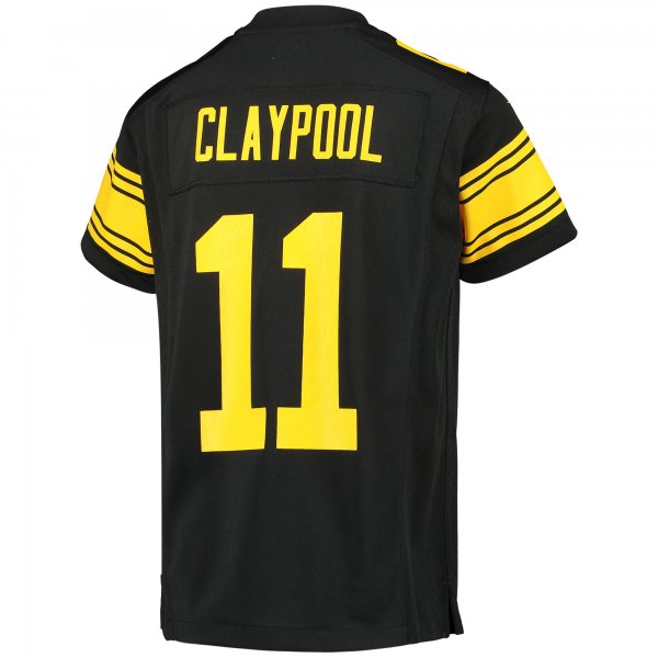 Youth Pittsburgh Steelers Chase Claypool Nike Black Alternate Player Game Jersey