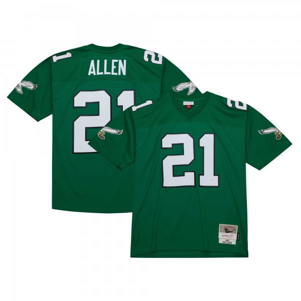 Men's Philadelphia Eagles Eric Allen Mitchell & Ness Kelly Green Legacy Replica Jersey