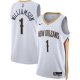 Unisex New Orleans Pelicans Zion Williamson Nike White Swingman Jersey - Association Edition