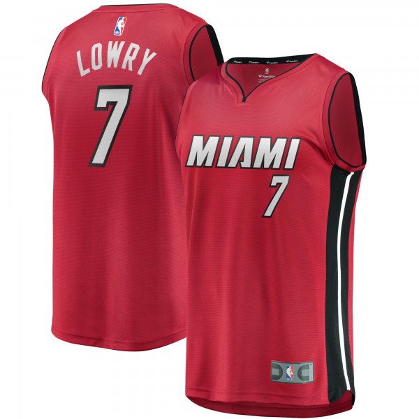 Youth Miami Heat Kyle Lowry Fanatics Red Fast Break Player Jersey - Statement Edition