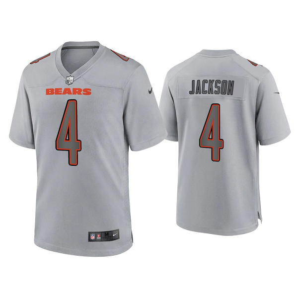 Men's Chicago Bears Eddie Jackson Gray Atmosphere Fashion Game Jersey