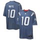 Youth #10 Drake Maye New England Patriots Nike 2025 Rivalries Collection Game Storm Blue Jersey