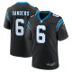 Men's Carolina Panthers Miles Sanders Nike Black Team Game Jersey