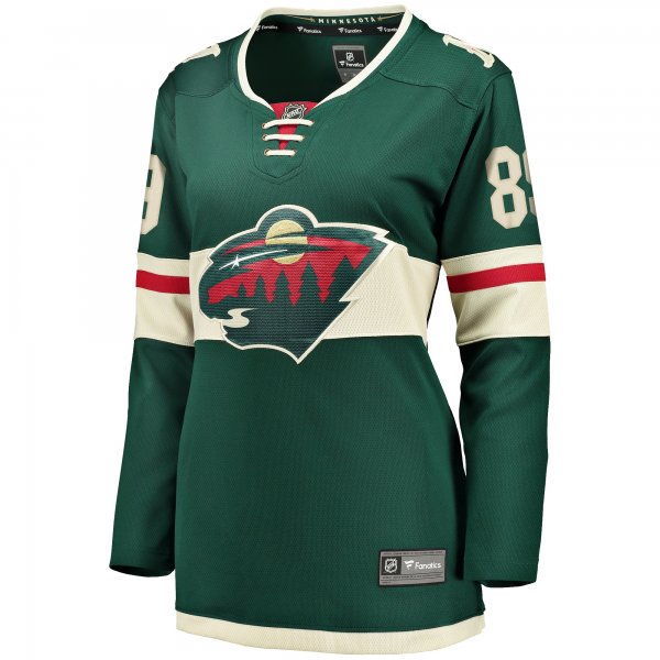 Women's Minnesota Wild Frederick Gaudreau Fanatics Green Home Breakaway Player Jersey