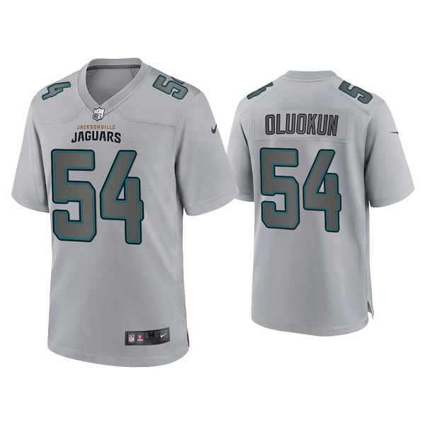 Men's Jacksonville Jaguars Foyesade Oluokun Gray Atmosphere Fashion Game Jersey