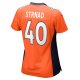 Women's Denver Broncos Justin Strnad Nike Orange Game Jersey