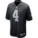 Men's Las Vegas Raiders Derek Carr Nike Black Game Player Jersey