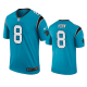 Men's Carolina Panthers #8 Jaycee Horn Blue Color Rush Legend Jersey