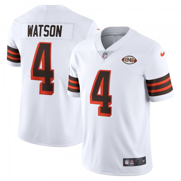 Men's Cleveland Browns Deshaun Watson Nike White 2021 Alternate Vapor Limited Jersey