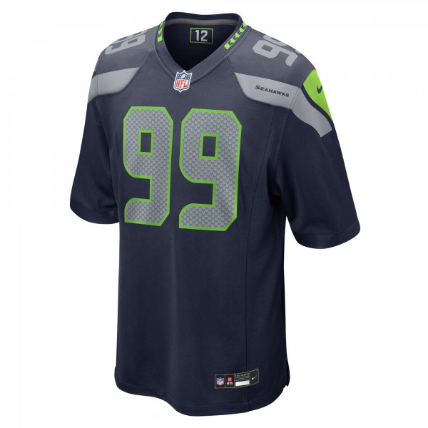 Men's Seattle Seahawks Leonard Williams Nike College Navy  Game Jersey