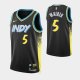 2023-24 City Edition Indiana Pacers #5 Jarace Walker Black Swingman Jersey