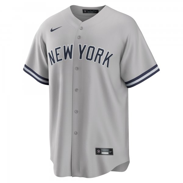 Men's New York Yankees Nike Gray Road Replica Team Jersey