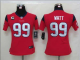 Nike Houston Texans #99 J.J. Watt Red Alternate With C Patch Women's Stitched NFL Elite Jersey