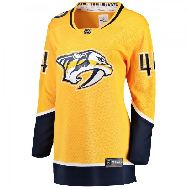 Women's Nashville Predators Kiefer Sherwood Fanatics Gold Home Breakaway Player Jersey