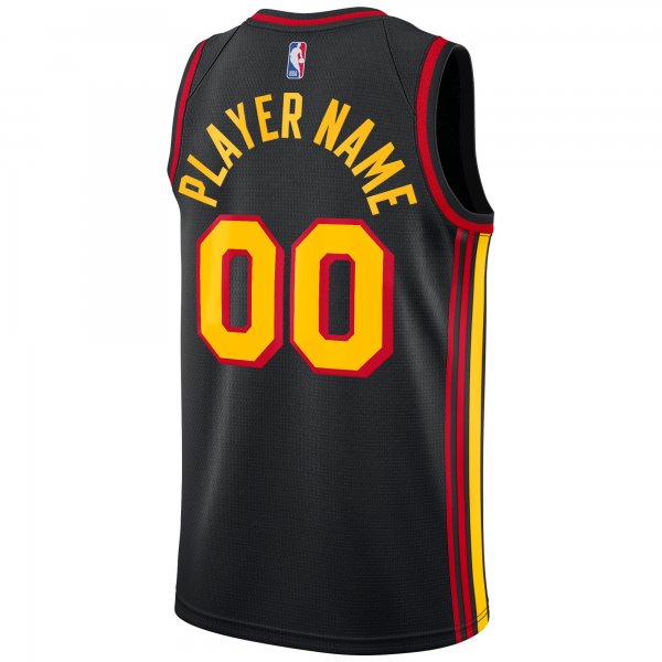 Men's Atlanta Hawks Jordan Brand Black Swingman Custom Jersey - Statement Edition