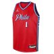 Youth Philadelphia 76ers James Harden Jordan Brand Red Swingman Jersey - Statement Edition