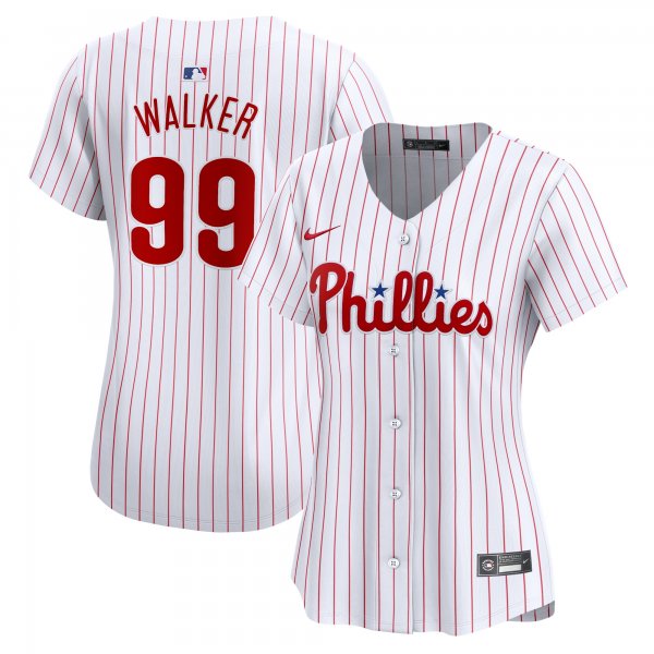 Women's Philadelphia Phillies Taijuan Walker Nike White Home Limited Player Jersey