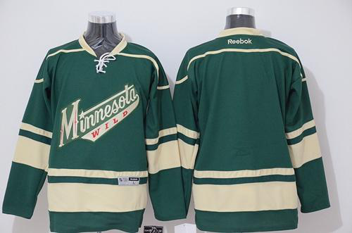 Minnesota Wild Blank Stitched Green NHL Jersey