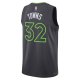 Unisex Minnesota Timberwolves Karl-Anthony Towns Jordan Brand Charcoal Swingman Jersey - Statement Edition