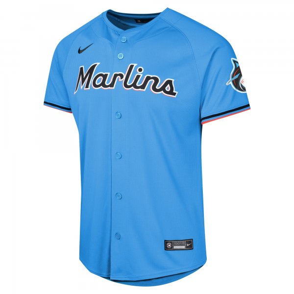 Youth Miami Marlins Jazz Chisholm Jr. Nike Blue Alternate Limited Player Jersey