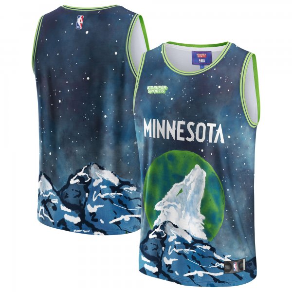 Unisex Minnesota Timberwolves NBA & KidSuper Studios by Fanatics Blue Hometown Jersey