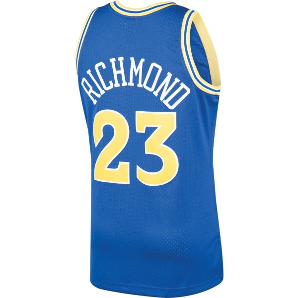 Men's Golden State Warriors Mitch Richmond Mitchell & Ness Royal 1990/91 Hardwood Classics Swingman Jersey