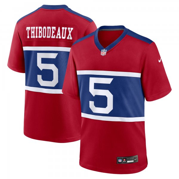 Men's New York Giants #5 Kayvon Thibodeaux Nike Century Red Alternate Player Game Jersey