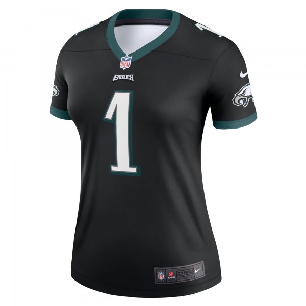 Women's Philadelphia Eagles Jalen Hurts Nike Black Legend Jersey