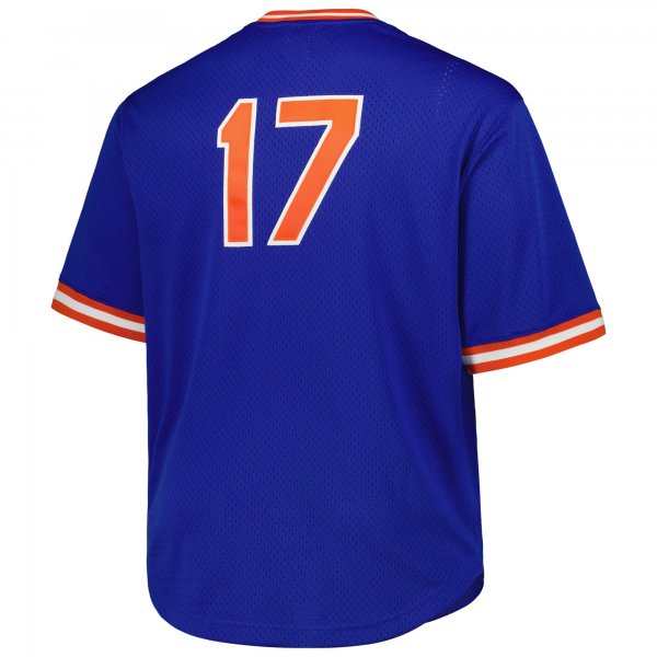 Men's New York Mets Keith Hernandez Mitchell & Ness Royal 1986 Cooperstown Collection Mesh Pullover Jersey