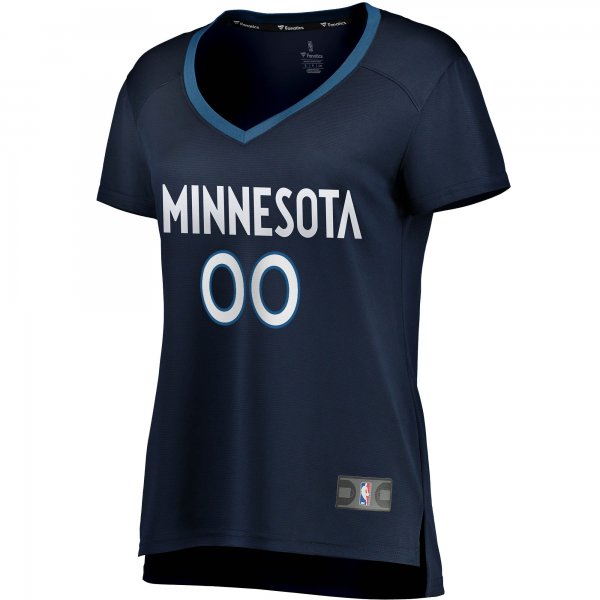 Women's Minnesota Timberwolves Fanatics Navy Fast Break Custom Jersey - Icon Edition