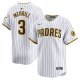 Men's San Diego Padres Jackson Merrill Nike White Home Limited Jersey