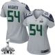 Nike Seattle Seahawks #54 Bobby Wagner Grey Alternate Super Bowl XLIX Women's Stitched NFL Elite Jersey